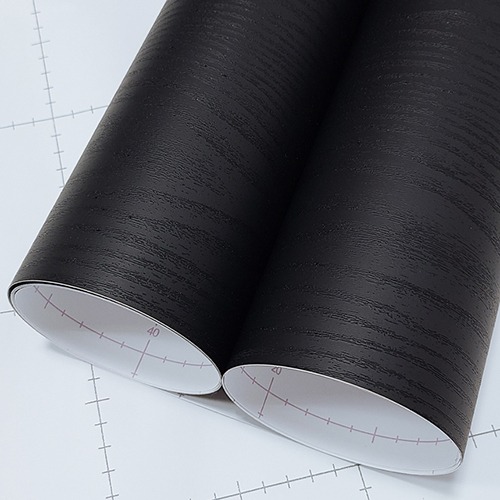 무늬목시트지/체리 엠보싱 블랙 (PW836-1)(122cm X 25m)