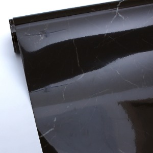 고광택시트지/블랙 대리석 페트 (PHA420) (영림64) (122cm X 25m)