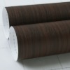 방염 무늬목 인테리어필름 흑단 레드블랙(PF580)