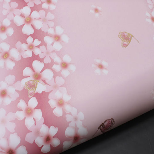 아이방시트지/꽃무늬시트지/나비 넝쿨 핑크 (SM9201-2)